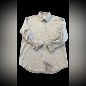 Robert Graham Amberley Gray Button Up Shirt 46 18 XXL